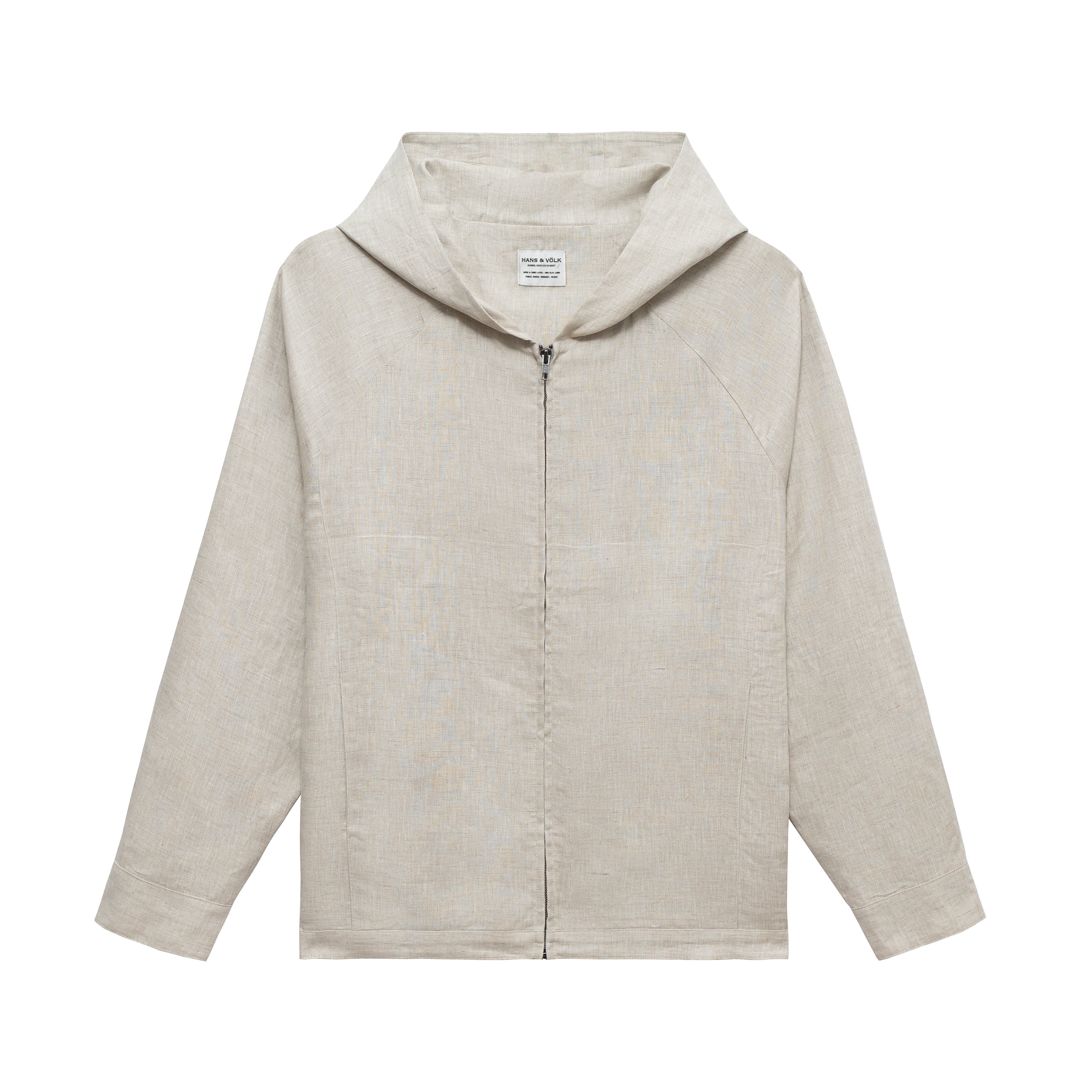 Double-Layer 100% Flax Linen Hoodie – Hans & Völk