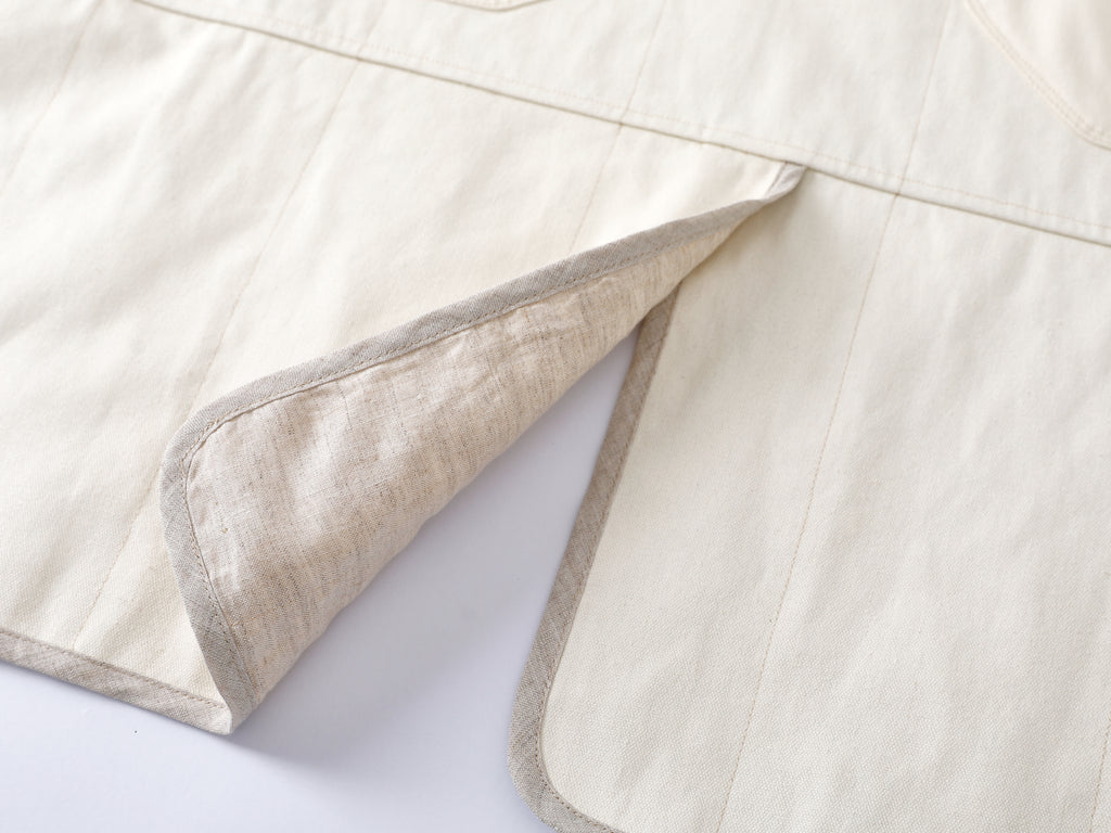 Cotton Canvas & Flax Linen Chef Apron