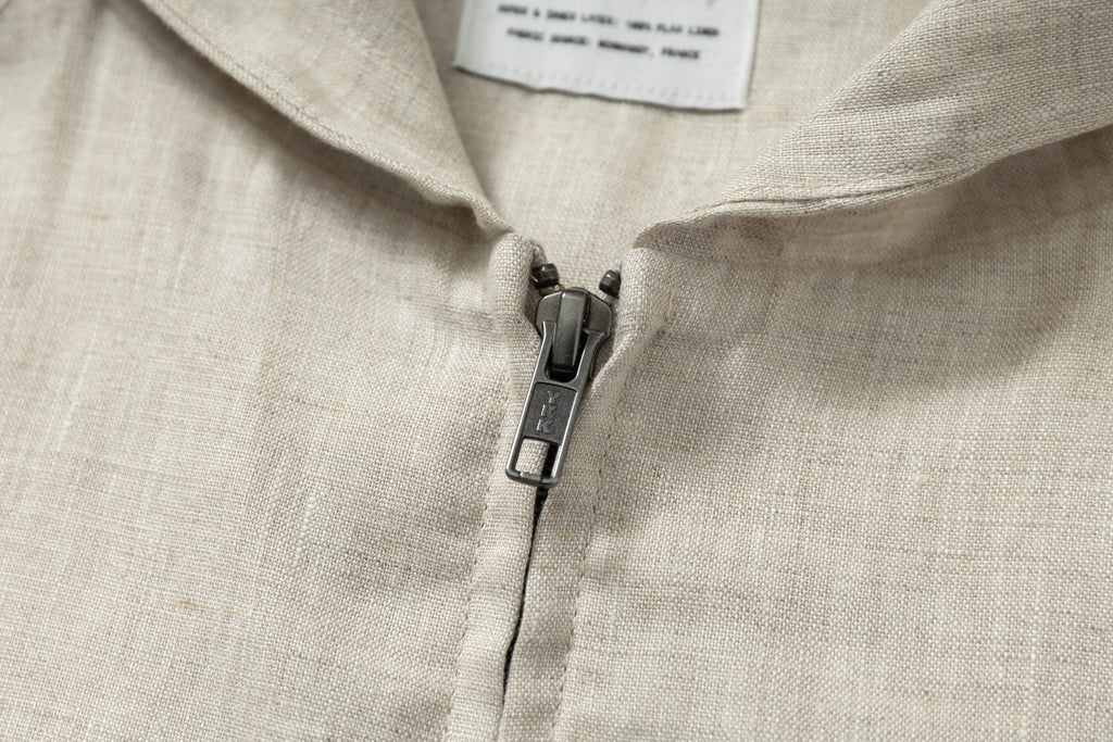 Double-Layer 100% Flax Linen Hoodie