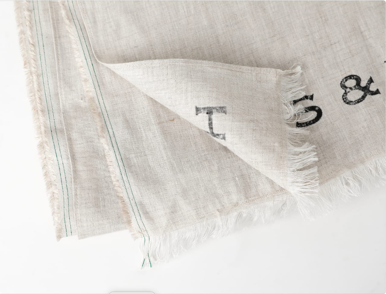 100% Flax Linen Selvedge Scarf
