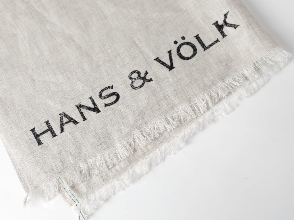 100% Flax Linen Selvedge Scarf