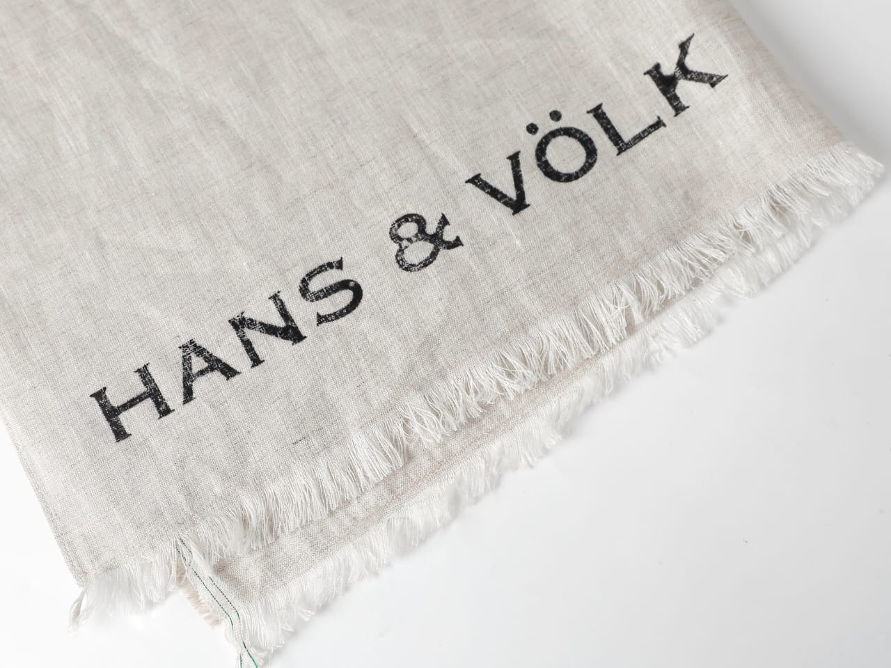 100% Flax Linen Selvedge Scarf