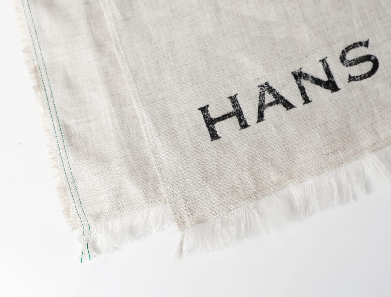 100% Flax Linen Selvedge Scarf