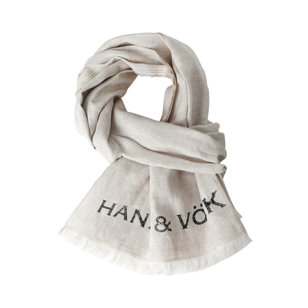100% Flax Linen Selvedge Scarf