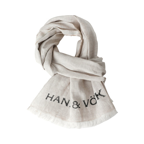 100% Flax Linen Selvedge Scarf