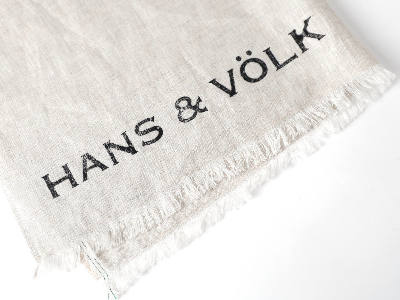 100% Flax Linen Selvedge Scarf