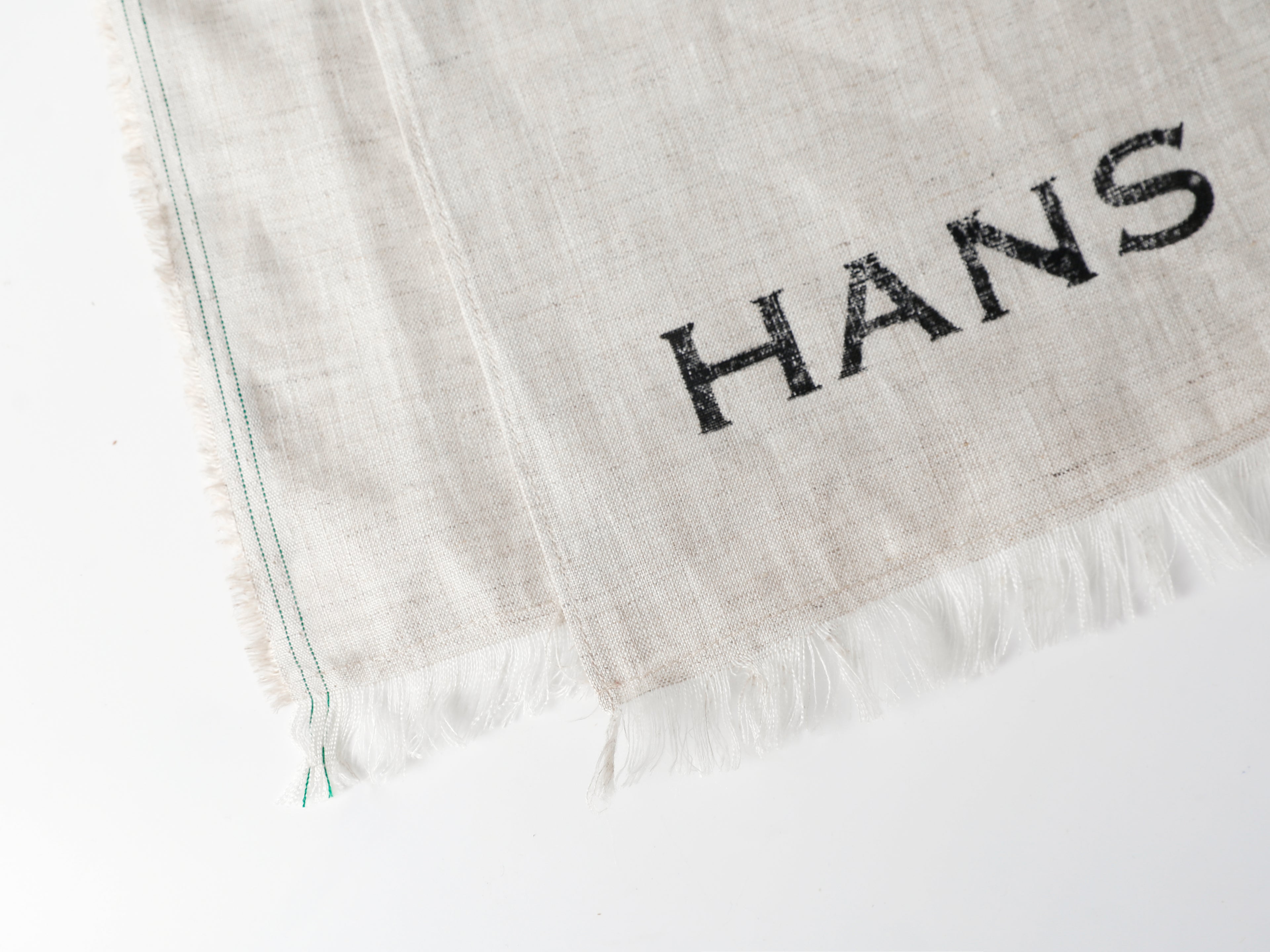 100% Flax Linen Selvedge Scarf