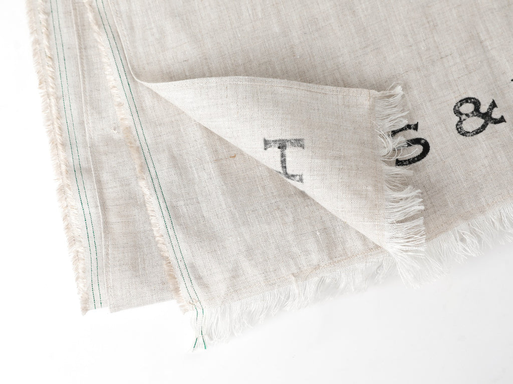 100% Flax Linen Selvedge Scarf