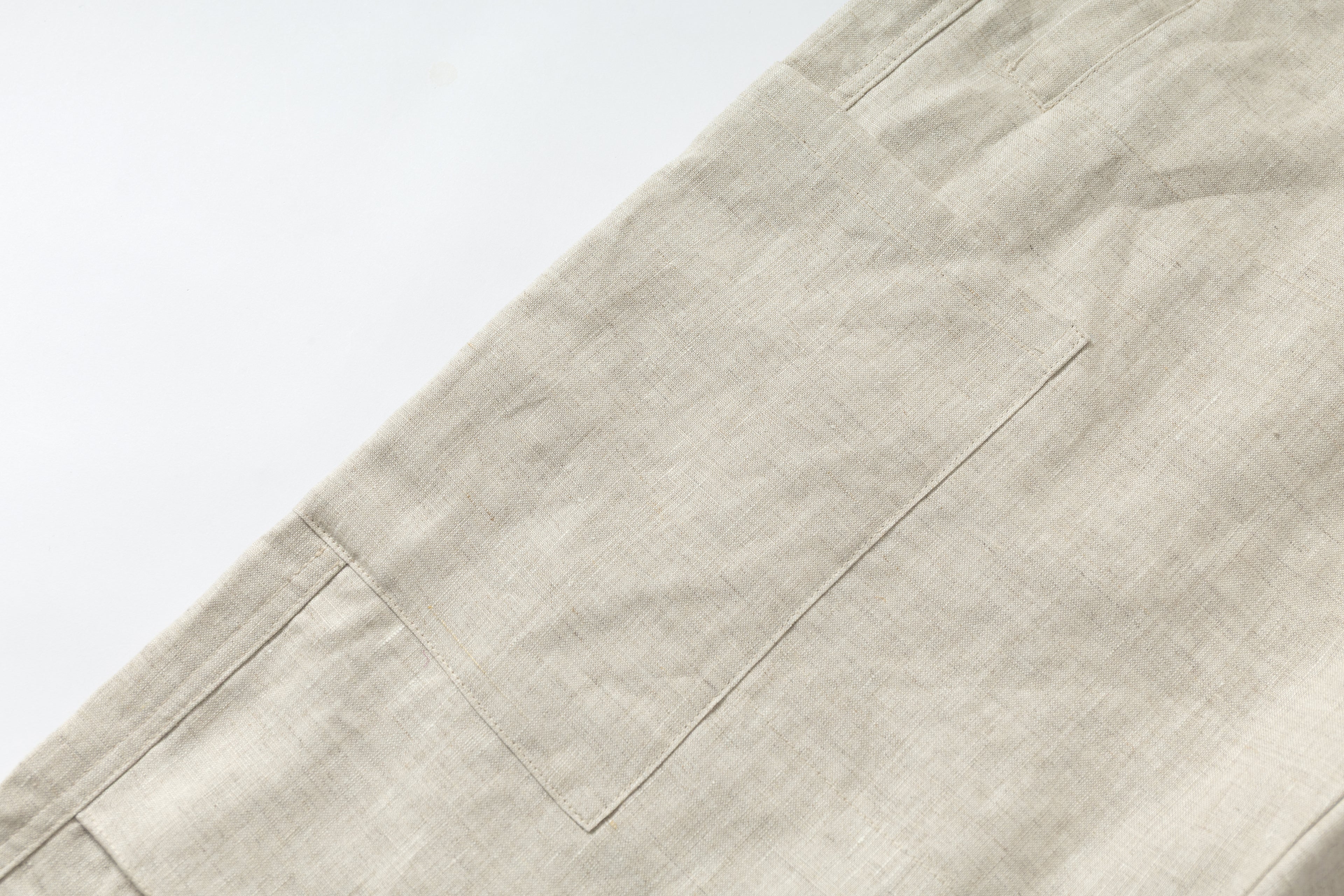 Double-Layer 100% Flax Linen Pants