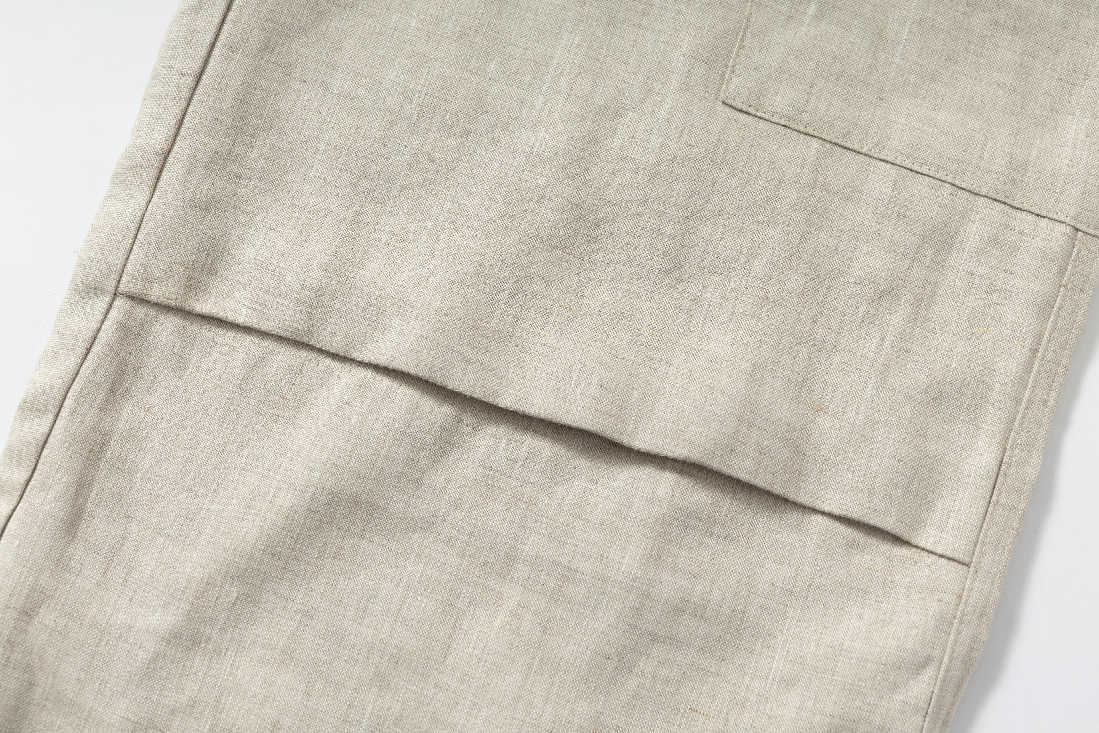 Double-Layer 100% Flax Linen Pants