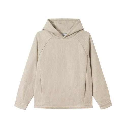 Hans Flax Linen Hoodie with Wool Insulation